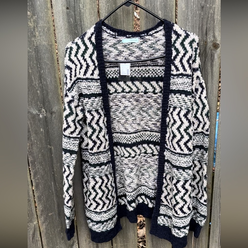 Maurice’s blue, green & off white Cardigan
